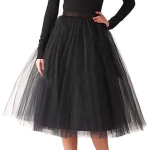 Women's A Line Knee Length Tutu Tulle Skirt